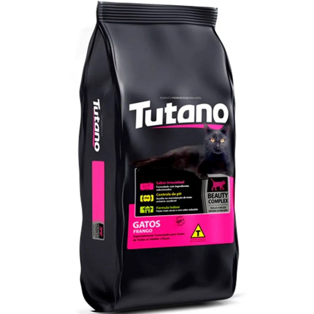Ração Tutano Sabor Frango Para Gatos Adultos 3,0kg