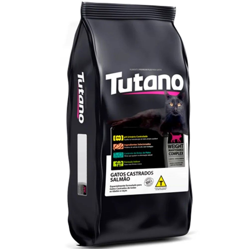 Ração Tutano Castrados Sabor Salmão Para Gatos Adultos 1kg