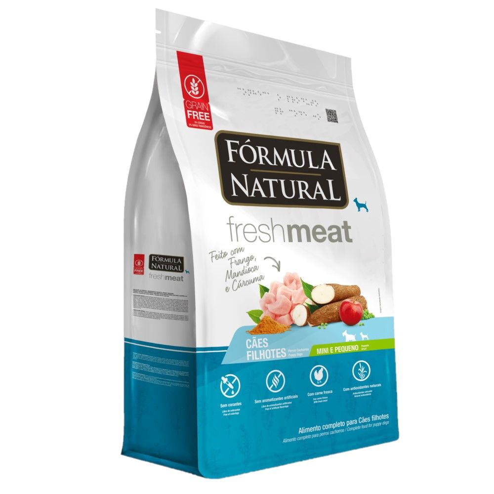 Ração Fórmula Natural Fresh Meat Cães Filhotes Mini 2,5 Kg
