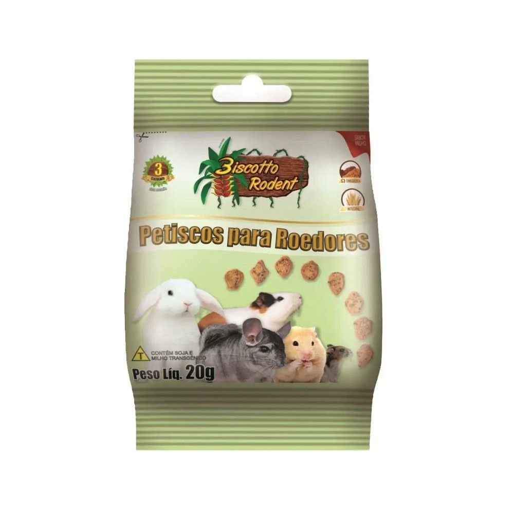 Petisco Biscotto Rodente Para Roedores 20g