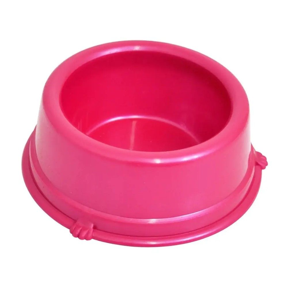 Comedouro Plástico São Pet Rosa 500mL