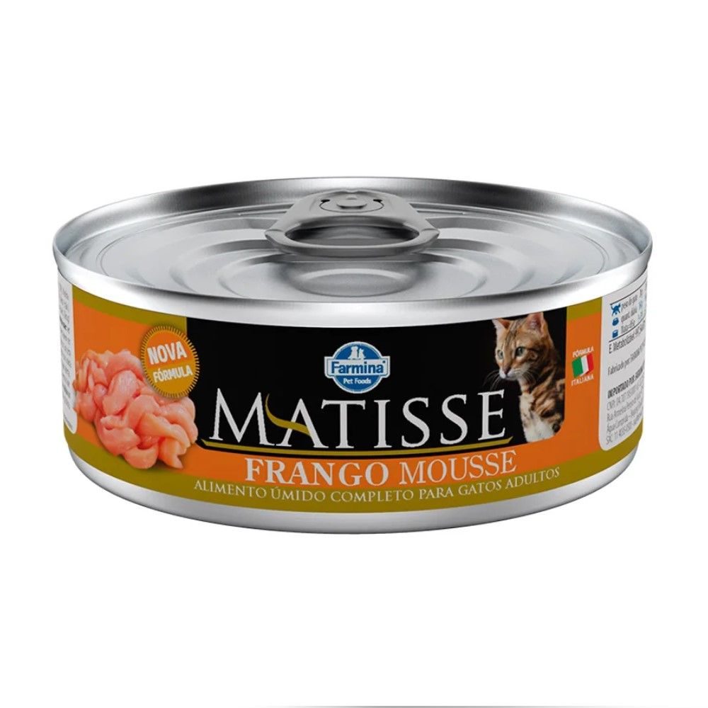 Alimento Úmido Matisse Gatos Adultos Frango Mousse 85g