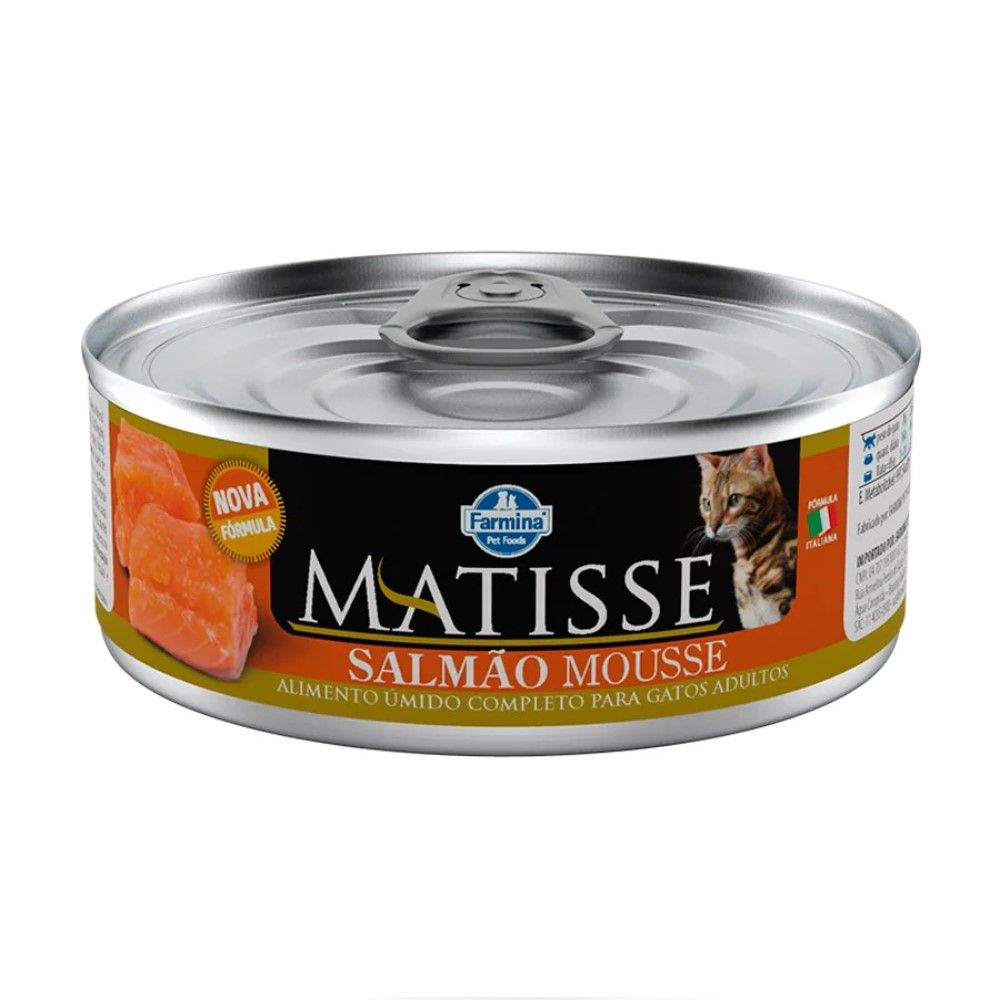 Alimento Úmido Matisse Gatos Adultos Salmão Mousse 85g