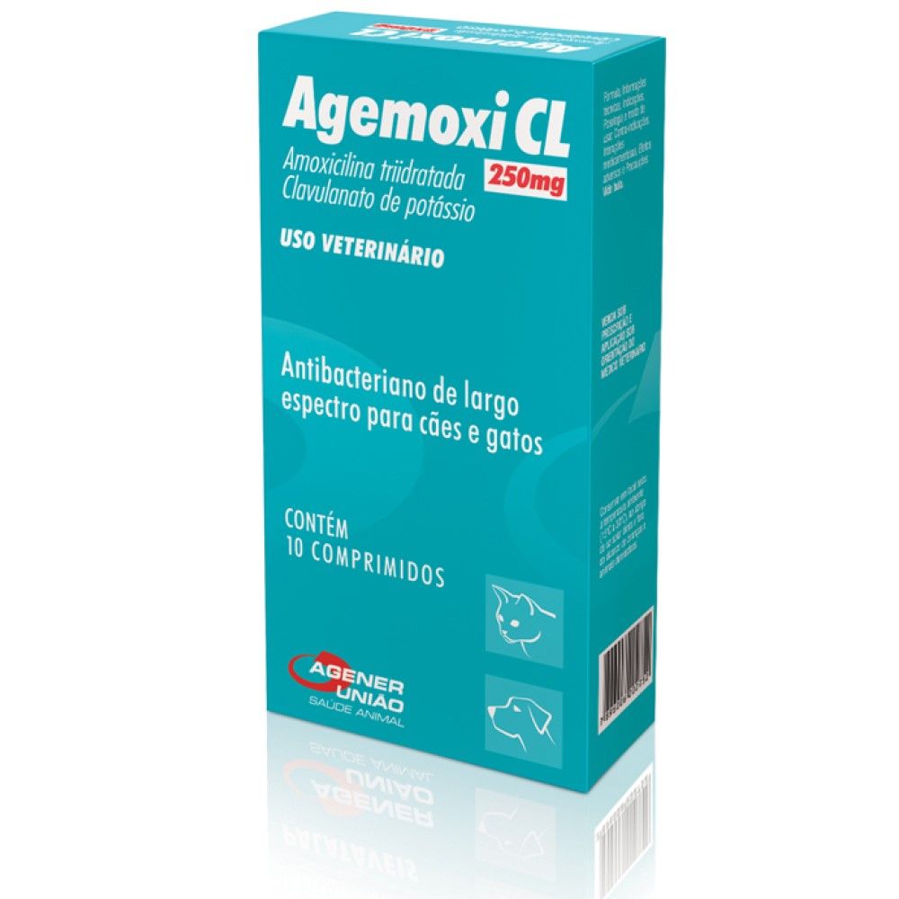 Agemoxi CL Agener União 250mg 10 Comprimidos