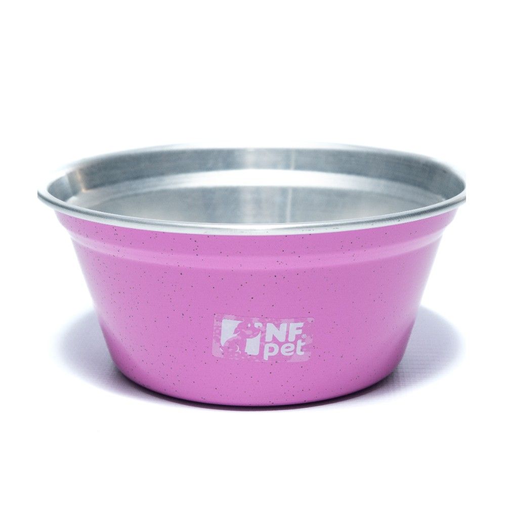 Bacia NF Pet em Alumínio Pequena Cor Rosa - 1,5L