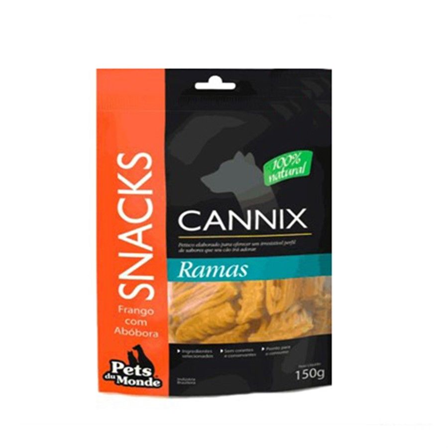 Petisco Cannix Ramas Frango e Abóbora 150 G