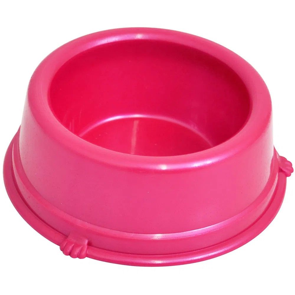Comedouro Plástico São Pet Rosa 1000mL