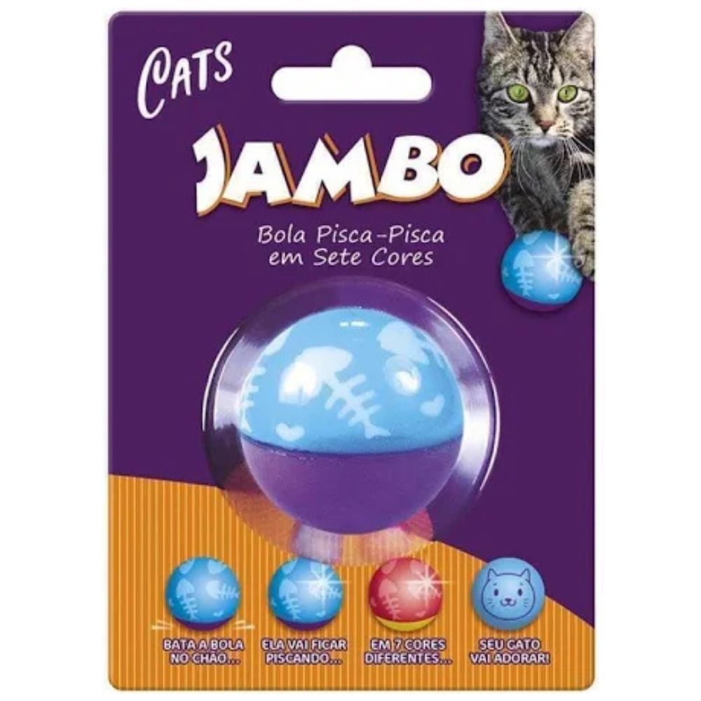 Brinquedo Bola Flashing Cat Wobbler Jambo