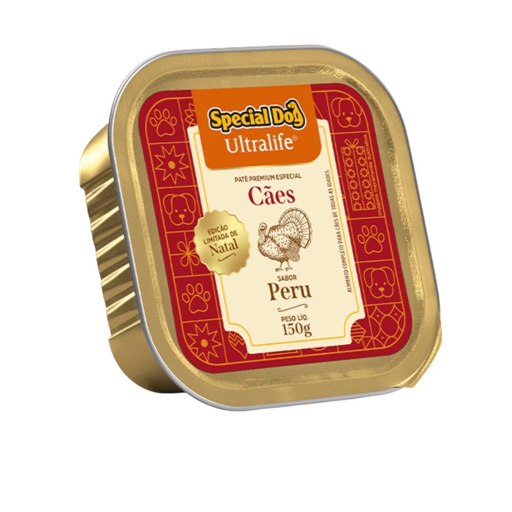 Patê Special Dog Ultralife Edição Especial Natal Para Cães Sabor Peru 150g