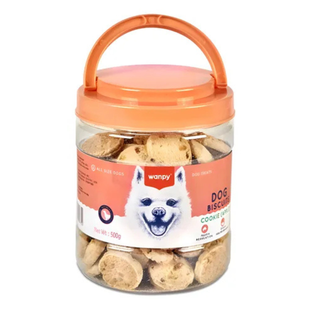Petisco para Cão Wanpy Cookies Frango e Maçã 500g