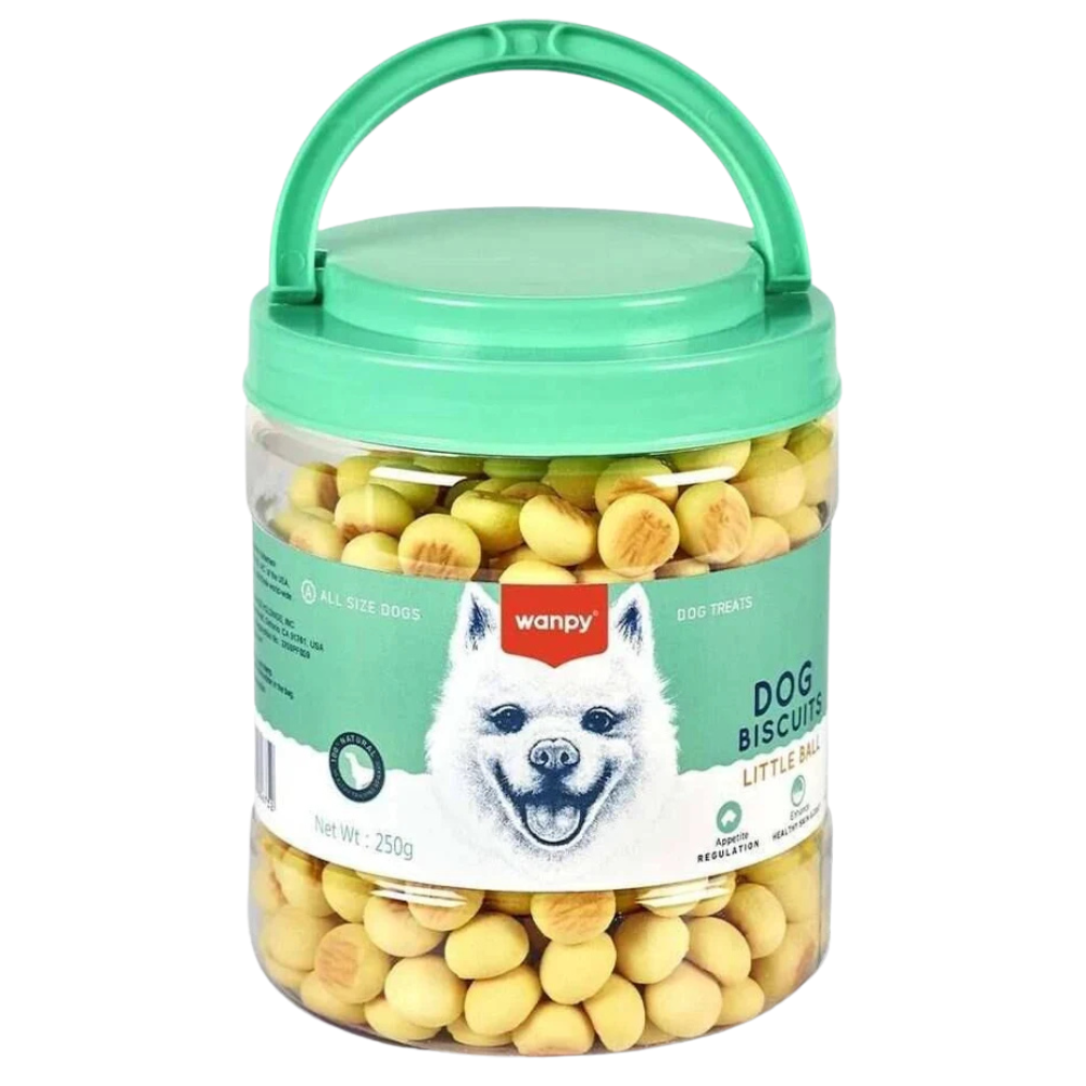 Petisco para Cão Wanpy Mini Biscoito Sabor leite e Queijo  250g