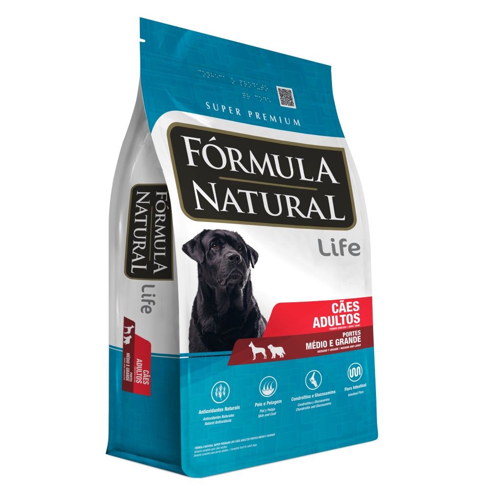 Ração Fórmula Natural Cães Adultos Raças Grandes  15 Kg