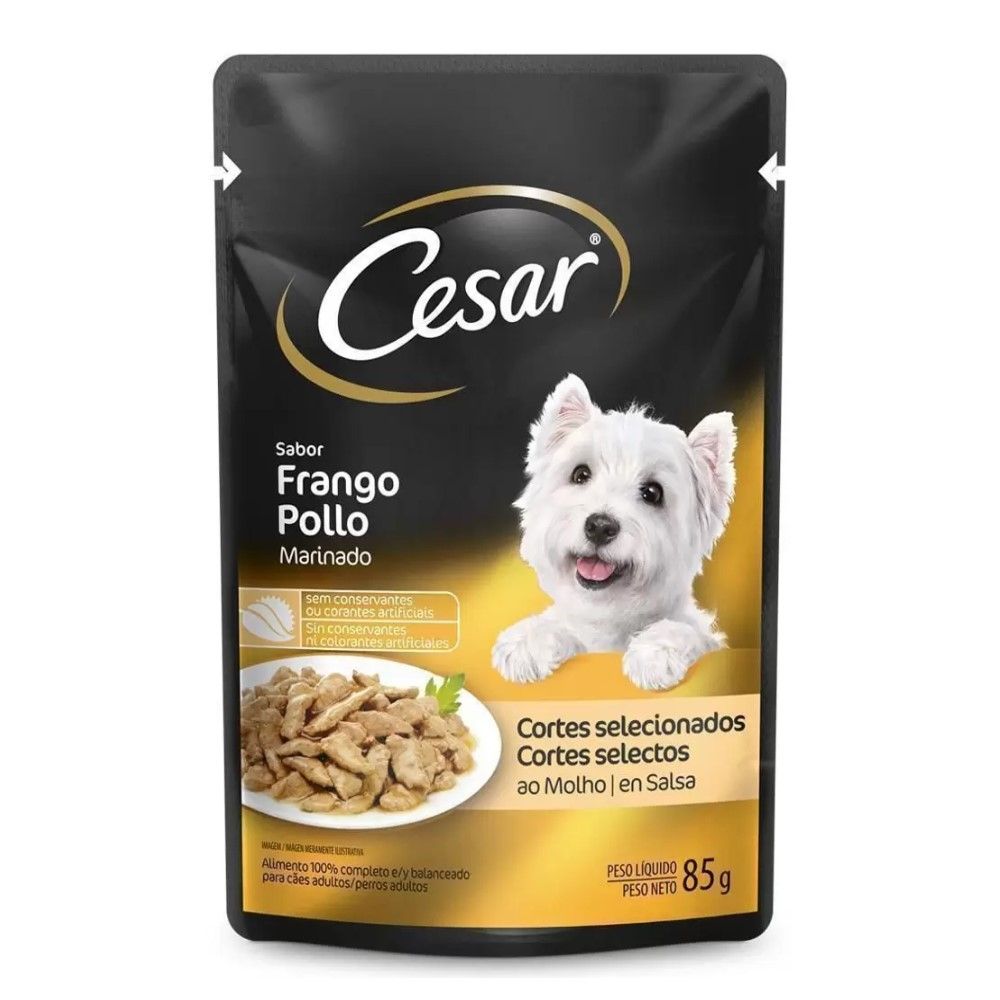 Sachê Cesar Frango Marinado 85G