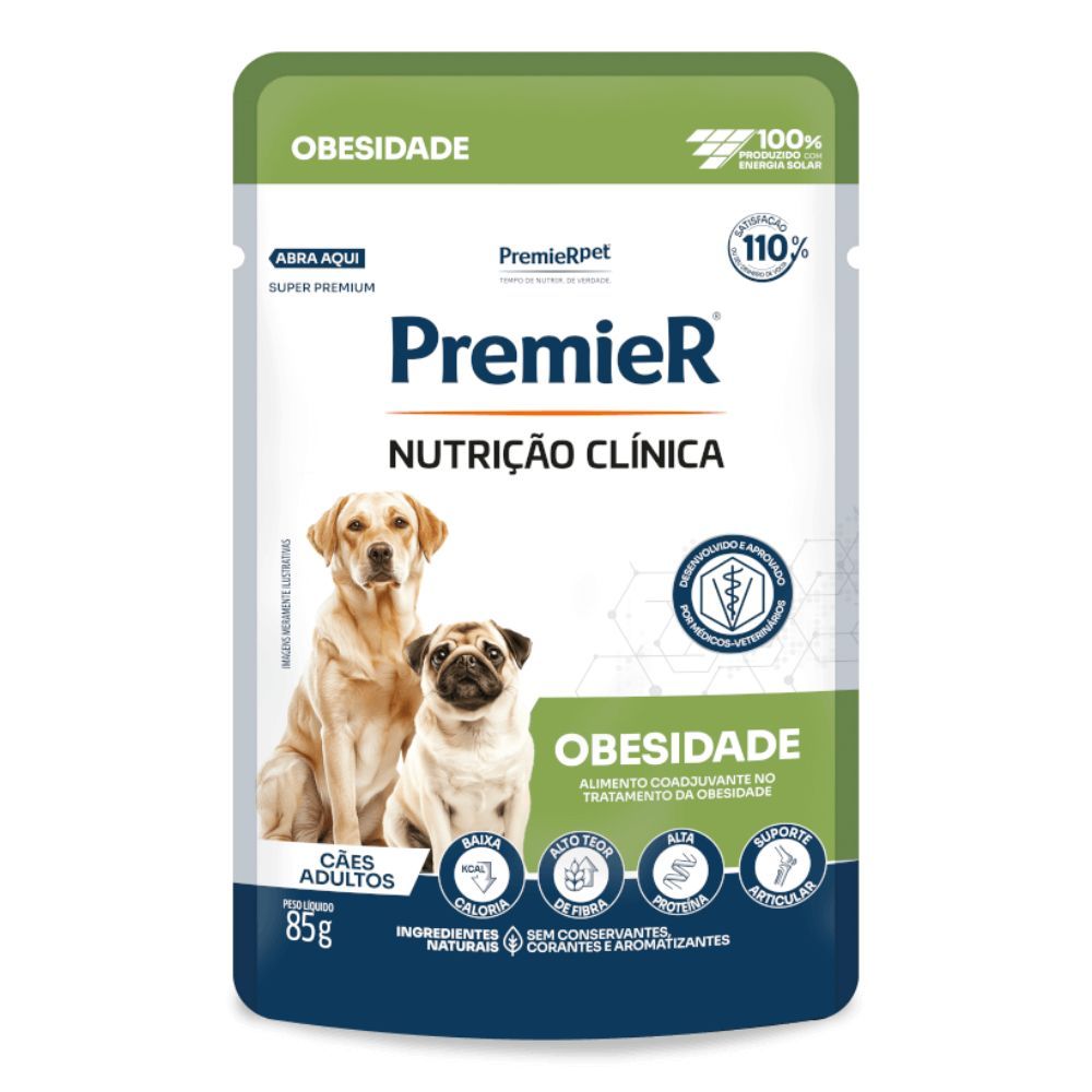 Sachê Premier Nutrição Clínica Obesidade para Cães Adultos  85g