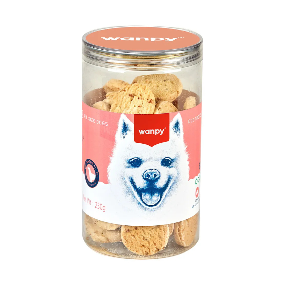 Petisco para Cão  Wanpy Cookies Frango e Maçã 230g