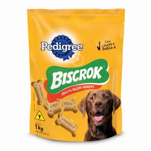 Biscoito Pedigree Biscrok Maxi para Cães Adultos de Raças Grandes 1Kg