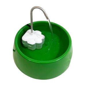 Kit Completo Fonte + Bebedouro Para Cães e Gatos Petlon Baby Verde 110V